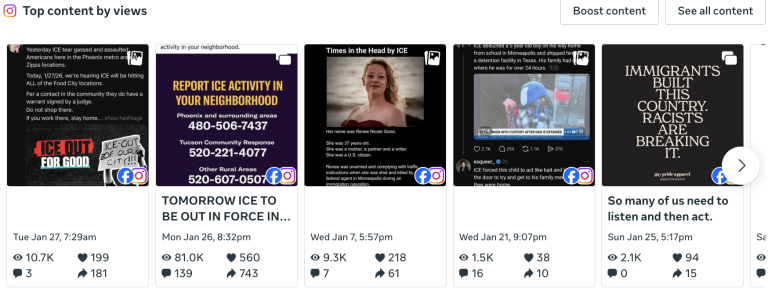 NCJW Arizona Instagram content results